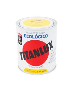 Esmalte titanlux ecológico satinado amarillo luminoso 750ml