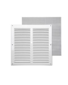 Rejilla c/ mosquitera blanca 25 x 25 cm