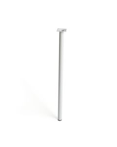 Pata cilíndrica 80 cm acero blanco