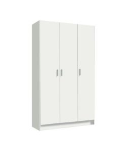 Armario multiusos 3 puertas blanco 180x109x37 cm