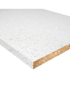 Encimera laminada efecto blanco brillo 260 cm