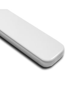 Remate final para encimera recto blanco 28mm