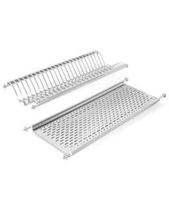 Kit escurreplatos-vasos inox 80 cm