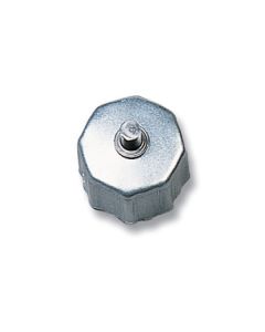 Contera metálica con espiga para persiana ø 6 cm