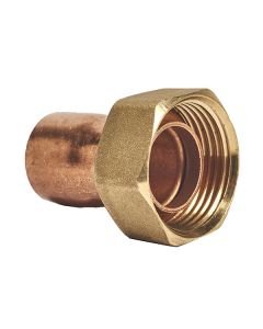 Racor recto Ø18x1/2" 2 piezas