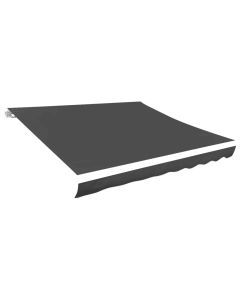 vidaXL tela de repuesto para toldo gris 5x3 m poliéster