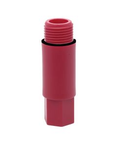Tapón rosca largo 1/2"  rojo