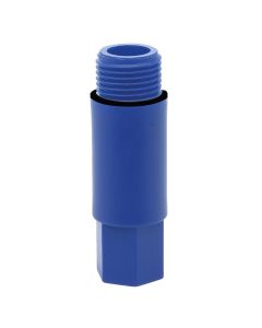 Tapón rosca largo 1/2" azul