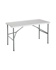 Mesa plegable 122cm rectangular blanca catering 7house
