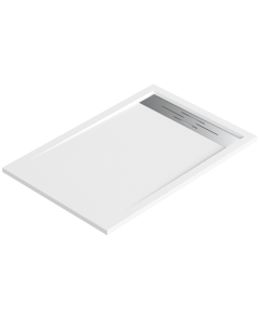 Plato ducha resina valvula y rejilla | blanco | 70 x 170cm