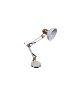 Rutilo desk lamp 1xe27 metal white
