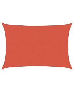 vidaXL toldo de vela hdpe terracota 160 g/m² 4x5 m