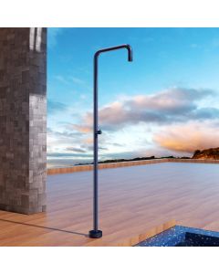 Imex - ducha piscina exterior acero s.316 azul serie utah