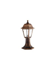 Albahaca street light 1xe27 crystal / polycarbonate gold