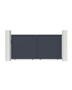 Puerta corredera de aluminio soldado eiger 3m h.160cm