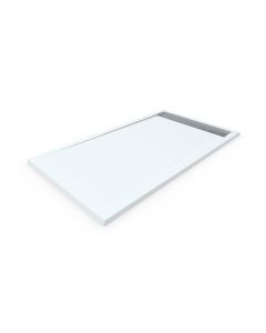 Plato de ducha resina con marco. Blanco ral: 9003 80x140cm