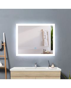Espejo de baño LED 60×50cm ++ antivaho + interruptor táctil
