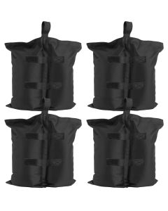Juego de 4 pesas para pie de carpas rellenables con arena, 36x0,50x33 cm