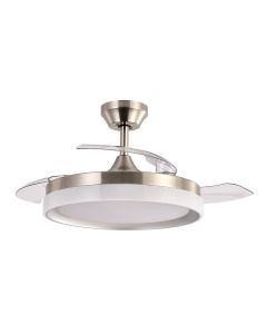 Ventilador de techo LED "zenit" de aspas retráctiles (72w 3cct 7200lm) ip20