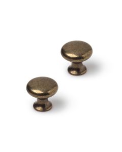Pomo para mueble rei 760 | ø20 mm | cuero antiguo | zamak
