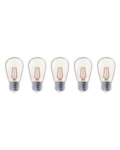 Paquete de 5 bombillas LED de filamento E27 party bulb