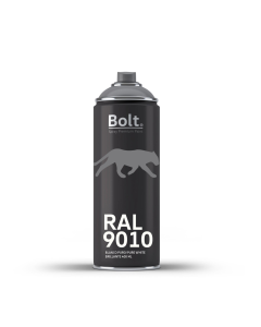 Spray bolt premium acrilico brillante ral 400 ml (ral 9010 blanco puro)