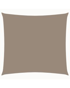 vidaXL toldo de vela cuadrado tela oxford gris taupe 4x4 m