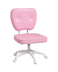 Silla de escritorio 46x59x92 cm pu, espuma color rosa vinsetto