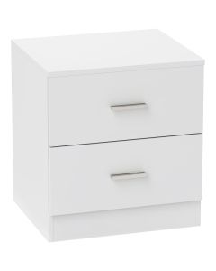 Mesita de noche 45x39.5x49 cm color blanco Homcom