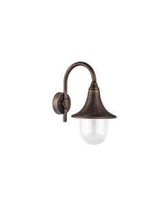 Hinojo outdoor wall light 1xe27 polycarbonate gold