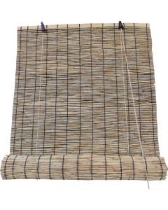 Estor enrollable| 90x200cm| beige| 100% bambu natural| persiana madera