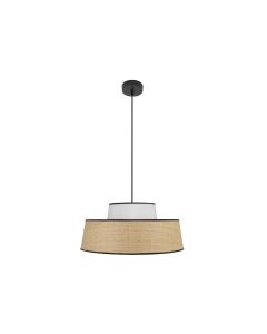 CoLGante jia 1xE27 natural/blanco regx40x40 cm