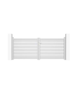 Pack puerta batiente vogel 3m h.120cm + puerta vogel 1m h.120cm blanca