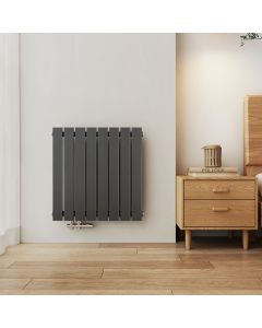 Emke radiador agua caliente acero plano monocapa antracita 63x62 cm