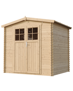 Cobertizo de madera para jardín - 226x236cm/4.33 m² - Timbela m369f+m369g