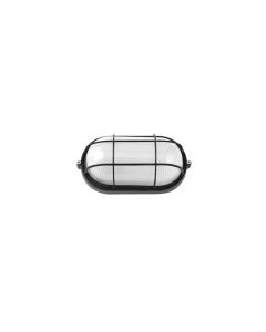 Aplique de exterior - apus - aluminio negro - cristal - ip44