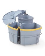 Sistema de separación de residuos kollby plástico  2x12 l + 1x6 l - gris