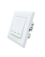 Interruptor inteligente blanco Wi-Fi de 3 botones con indicador LED tb13