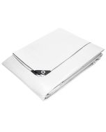 Lona de protección impermeable con ojales 4x6m blanco ecd germany