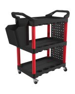 Carro de herramienta 95x43x96 cm pp color rojo Homcom