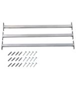 vidaXL barras de seguridad ajustables para ventanas 3 uds 710-1200 mm