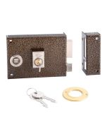 Cerradura - cvl luminaires - cvl1125br/12/he - marrón - metal - con llave