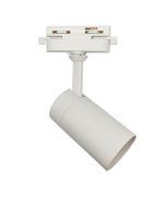 Foco LED orientable 10w borne, carril monofásico, blanco, luz cálida 27k