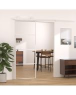 Puerta corredera esg vidrio y aluminio 76x205 cm blanco esxt4572