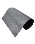 Suelo PVC| 100% caucho| botones gris| 1mm| 140x700cm