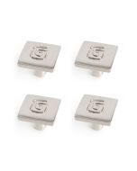 Pomo para mueble rei 736 | 24x24x18 mm | níquel satinado | 4 uds. | zamak