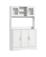 Alacena de cocina 108x35x180 cm color blanco Homcom, hogar - cocina