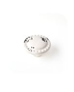Pomo para mueble rei e522 | 39x39x25 mm | crema | porcelana