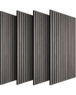 Juego de 4 paneles de pared efecto 120x60x2,1cm, roble gris claro