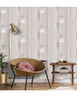 Papel pintado texturizado tnt tablas madera envejecida gris calido